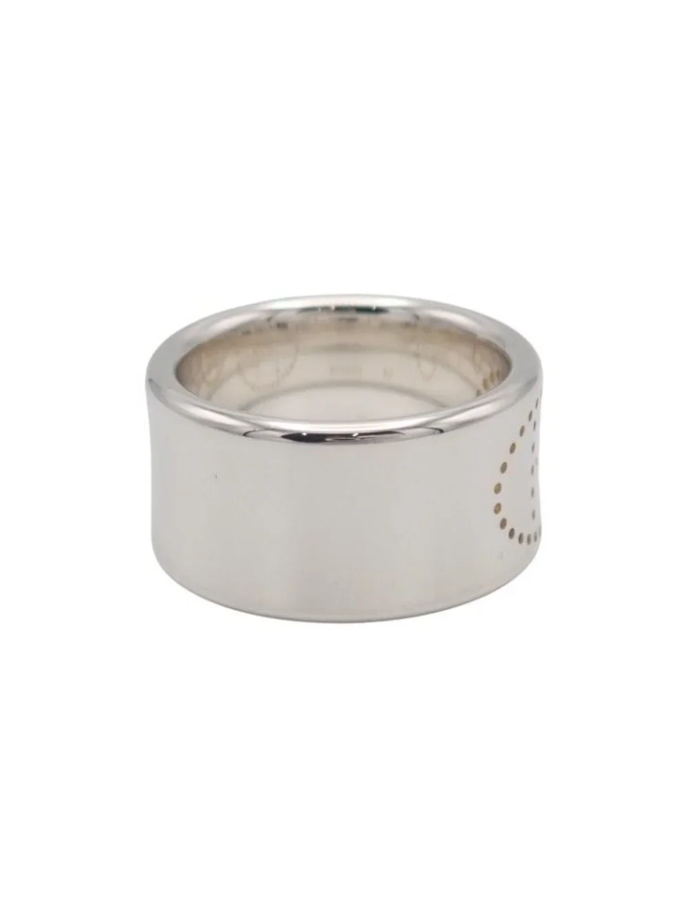 Hermes Eclipse Ribbon GM 52 Ring 925 Sterling Silver